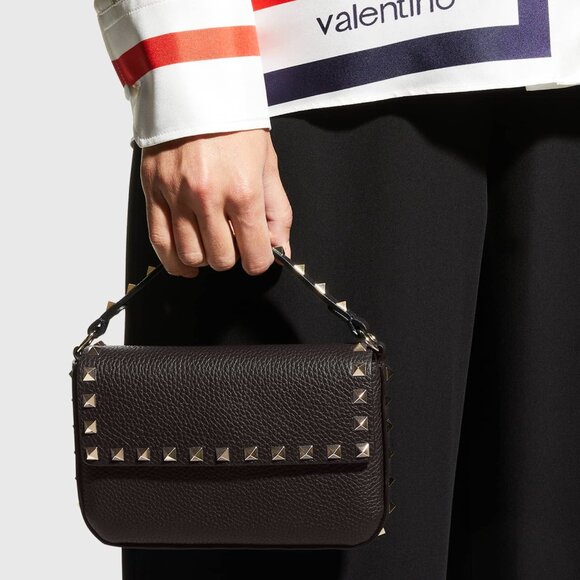 Valentino Garavani - NEW IN BOX Stud-detail leather shoulder bag - Picture 10 of 10